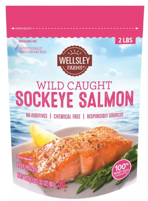 Wellsley Farms Wild Caught Sockeye Salmon, 32 oz
