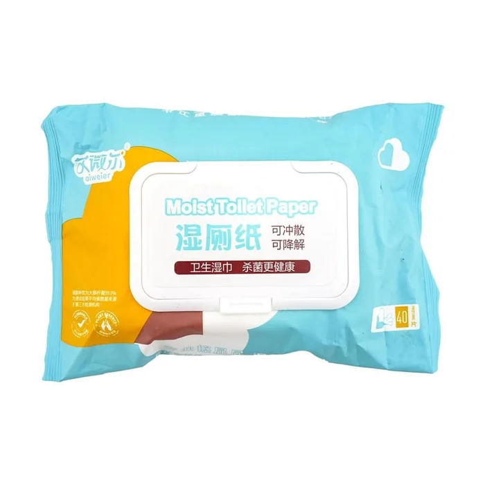 Wet Wipes Wet Toilet Paper Flushable, 40pcs