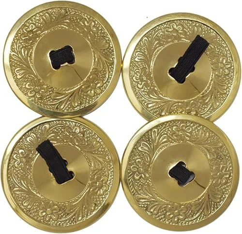 Wevez® Women's 2 Pairs of Belly Dancing Finger Zills, One Size, Golden