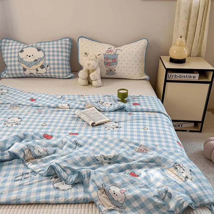 Whimsy Friends Cooling Quilt Fairy Sheep Twin Size