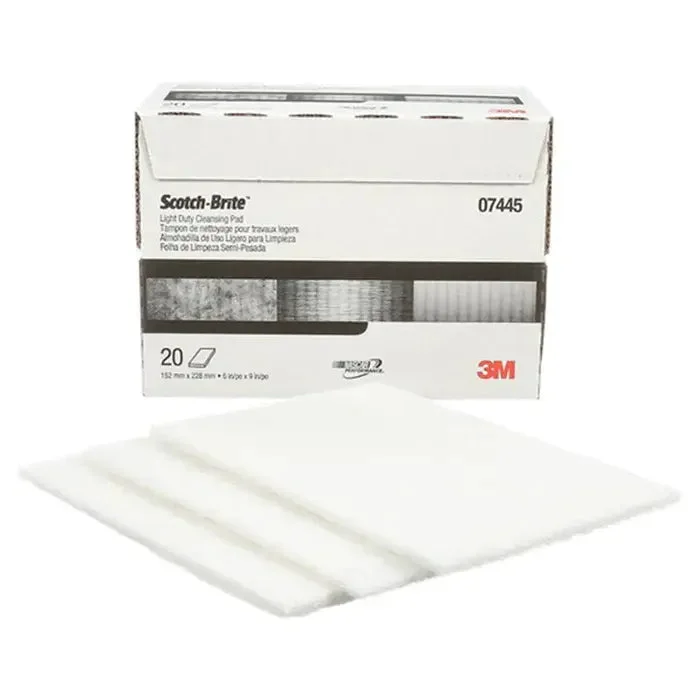 White No Abrasive Scotch Brite Hand Pad 7445