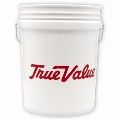 White Plastic Pail, 5-Gallons
