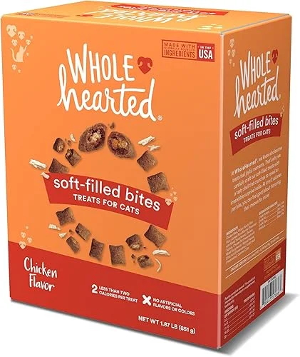WholeHearted Chicken Flavor Soft-Filled Bites Cat Treats 30 oz.