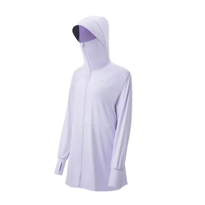 Women's Longline UV Protection Jacket (Purple Size S) – UPF50+ 1pc