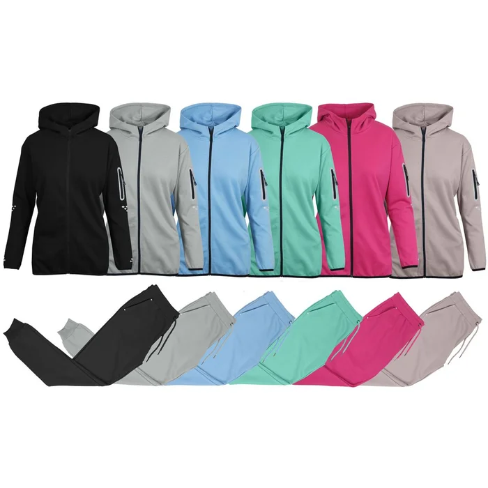 Women’s Fleece Zippered Hoodie and Jogger Set