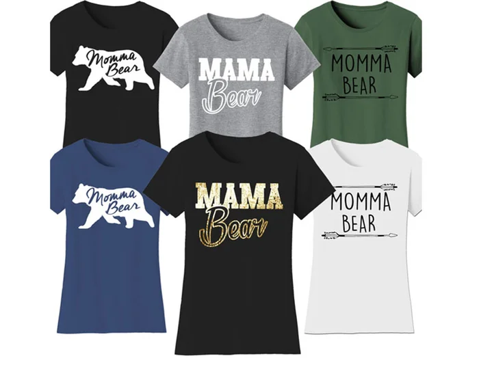 Women’s Mama Bear Themed T-Shirts
