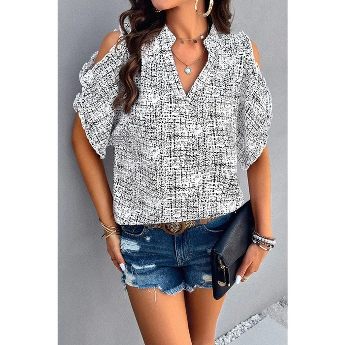 Women's Artistic Edge Open Shoulder Blouse