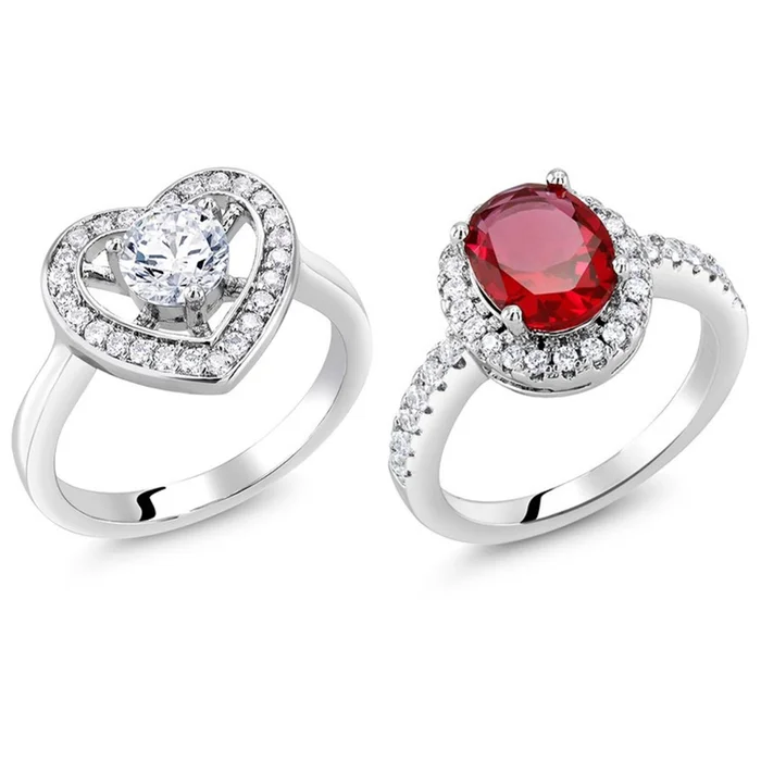 Women's Crystal or Cubic Zirconia Rings