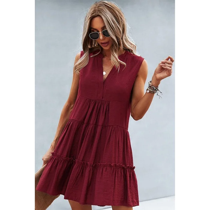 Women's Verve V-Neck Tiered Dress