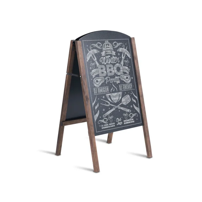 Wooden 31.5'' A-Frame Chalkboard Sign