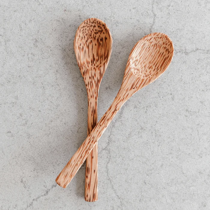 Wooden coconut spoon