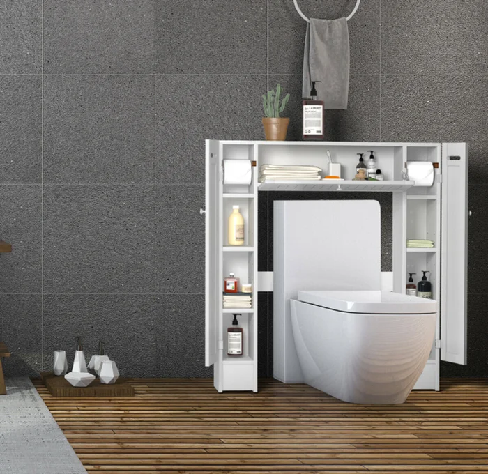 Wooden Over-the-Toilet Storage Cabinet