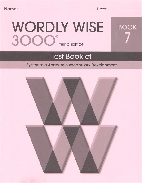 Wordly Wise 3000 3rd Edition Test Book 7