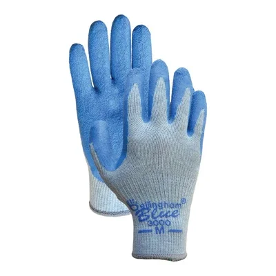 Work Gloves, Rubber Palm/knit Liner, Xl
