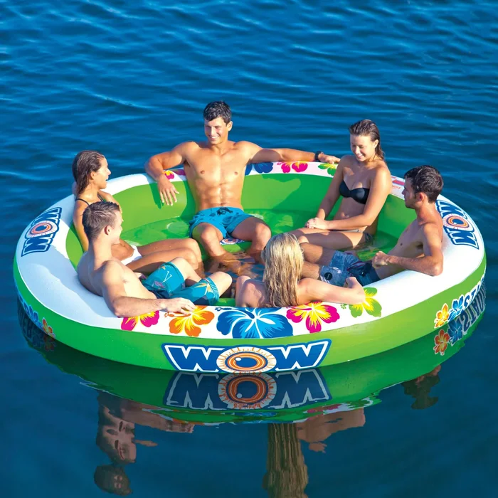WOW Sports Floating 6 Person Water Lounge & Island – Stadium Islander (17-2040) by Jupiter Gear