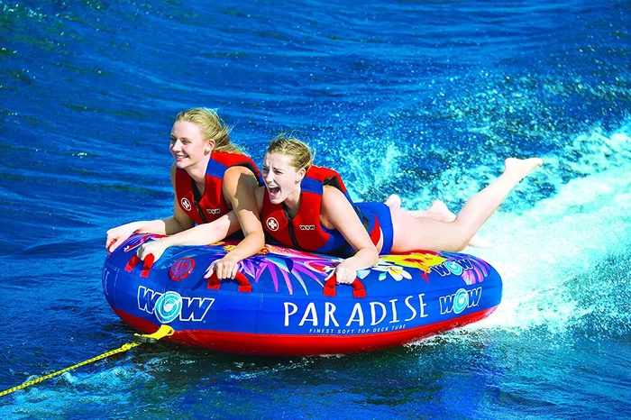 WOW Sports Paradise 2 Person 2P Soft Top Towable (22-WTO-3983) by Jupiter Gear