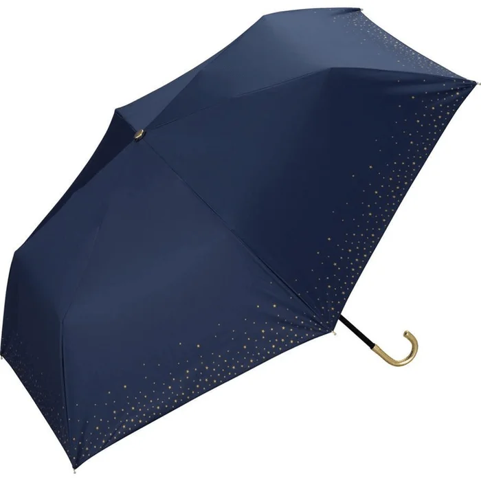 Wpc. Anti-ultraviolet folding umbrella dark blue