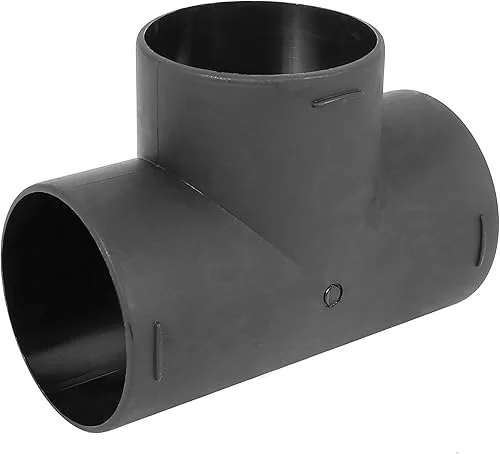 X AUTOHAUX 75mm Car Heater Warm 3 Way Air Ducting Pipe T Shape Outlet Connector Black Plastic