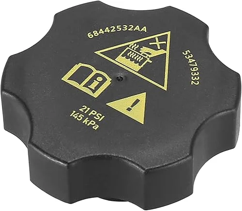 X AUTOHAUX Radiator Coolant Reservoir Recovery Cap for Chrysler for Jeep for Dodge for Ram 2013-2021 Replaces 68442532AA