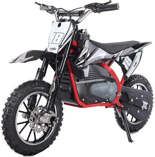 X-PRO XP500E 500W 36V Electric Dirt Bike with Chain Drive! 10′ Wheels! Disc Brakes!