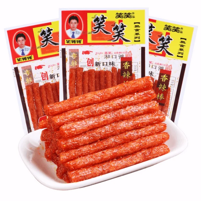 Xiao Xiao Le Spicy Sticks and Spicy Strips 20 g 2bags