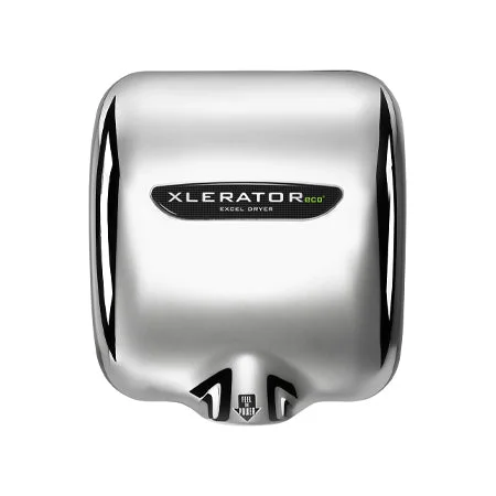 XL-CV-ECO-1.1N Hand Dryer XLERATOR XL-C-ECO Automatic, Surface-Mounted, Cast Cover, Chrome Plated, 208-277V with Noise Reduction Nozzle