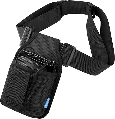 Xxerciz Mic Belt Microphone Belt with Adjustable Nylon Strap Microphone Transmitter Carrier Pouch Great For Fitness Instructors Theatre Speaker Teacher Pilates Teachers