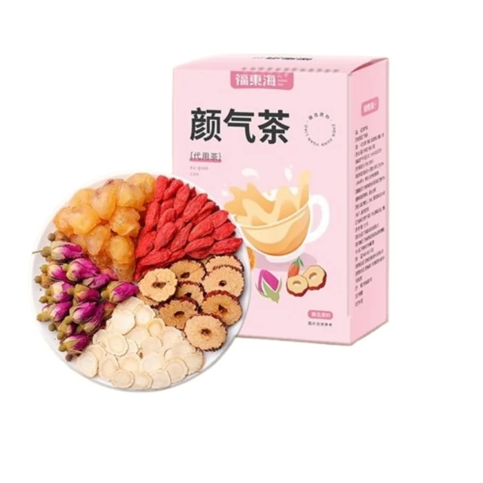 Yan Qi Tea Rose Flower Wolfberry Jujube Gui Yuan Tea Qi and Blood Infusion Health Tea 150g