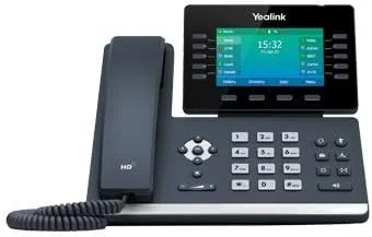 Yealink SIP-T54W IP Phone, 16 VoIP Accounts. 4.3-Inch Color Display. Adjustable Screen With Built-in USB 2.0, 802.11ac Wi-Fi, Dual-Port Gigabit Ethernet, 802.3af PoE, Power Adapter Not Included