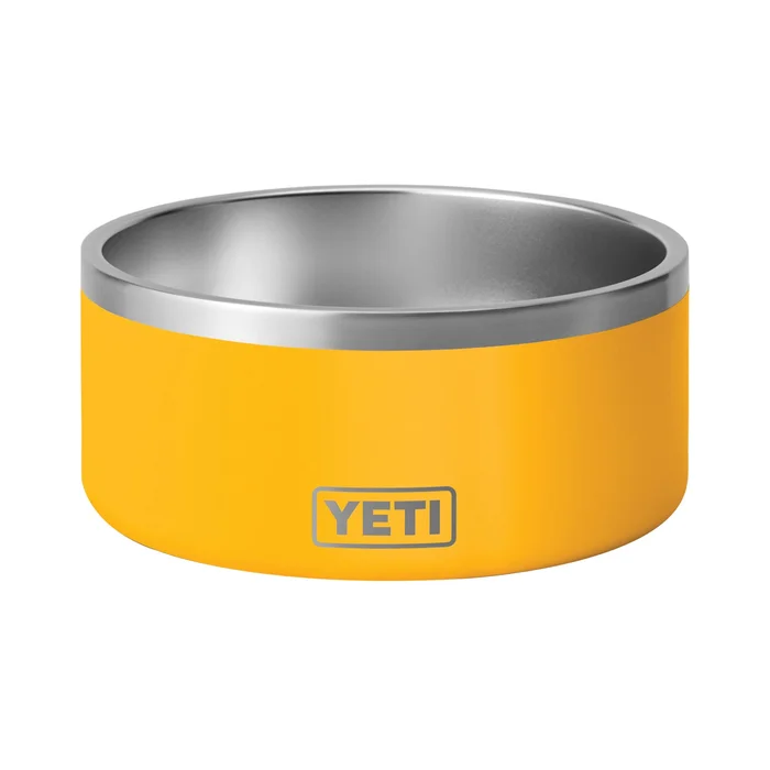 Yeti BOOMER 21071501087 Dog Bowl, 8 Cup Volume, Stainless Steel, Alpine Yellow