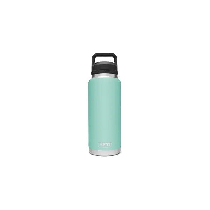 YETI Rambler 21071200019 Vacuum Insulated Bottle with Chug Cap, 26 oz Capacity, Stainless Steel, Seafoam