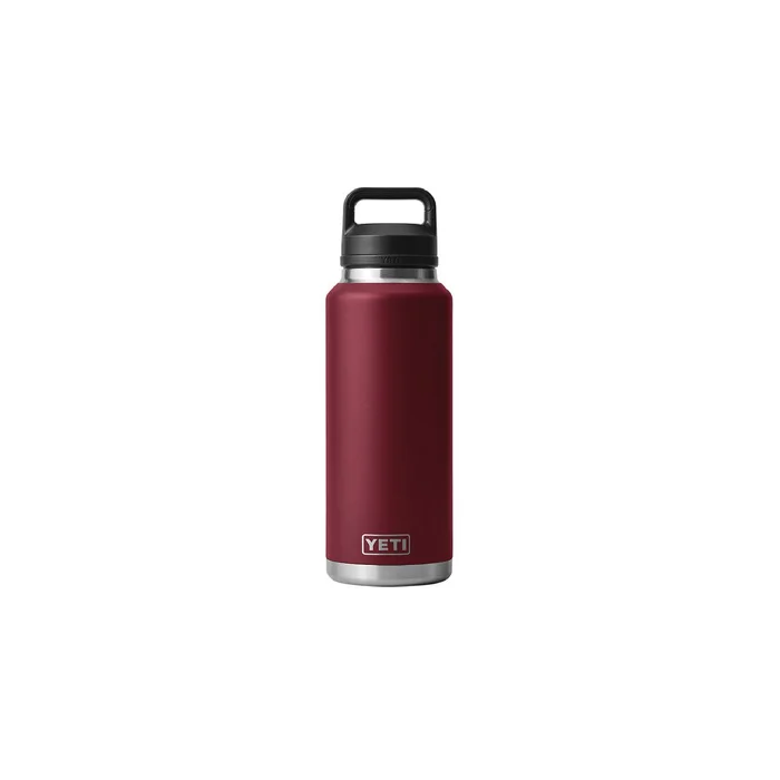 YETI Rambler 21071500673 Vacuum Insulated Bottle with Chug Cap, 46 oz Capacity, Stainless Steel, Harvest Red