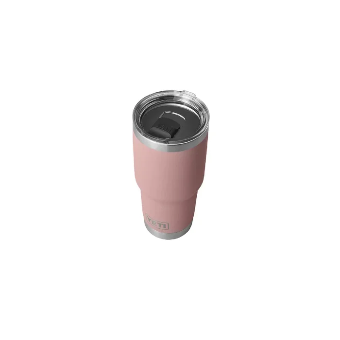 YETI Rambler 21071500927 Tumbler, 30 oz Capacity, MagSlider Lid, Stainless Steel, Insulated, Sandstone Pink
