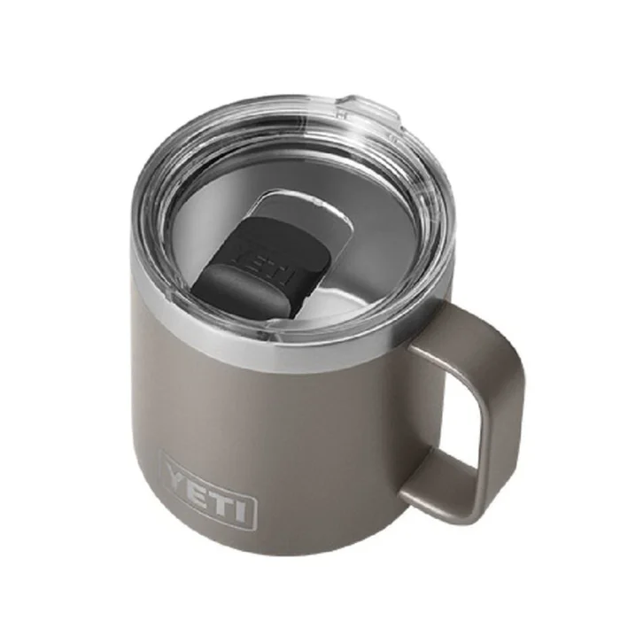 YETI Rambler Series 21071500680 Mug with MagSlider Lid, 14 oz Capacity, 18/8 Stainless Steel, Sharptail Taupe, Insulated