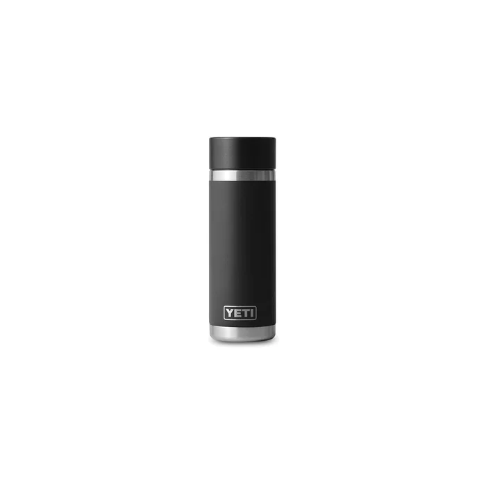 YETI Rambler Series 21071500739 Bottle with Hotshot Cap, 18 oz Capacity, 18/8 Stainless Steel, Black
