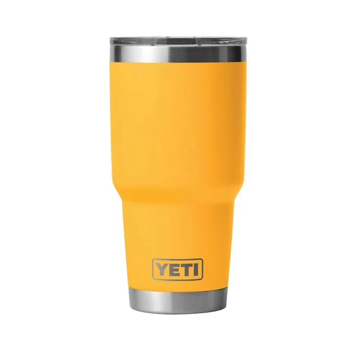 YETI RAMBLER Series 21071501033 Tumbler, 30 oz Capacity, Magslider Lid, 18/8 Stainless Steel, Alpine Yellow, Insulated