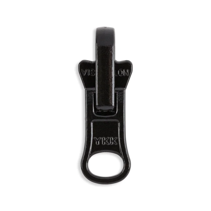 YKK #5 Molded Plastic Reversible Jacket Zipper Pulls – 10/Pack – Black (580)