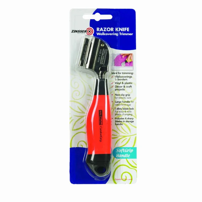 Zinsser Razor 1.25 in. Utility Knife Black 8 pk