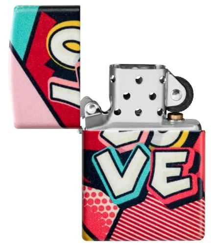 Zippo Sweet Love Design 540 Matte Pocket Lighter – Romantic & Stylish