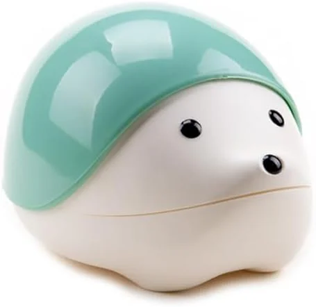 ZORZA 1Pcs Cute Magnetic Hedgehog Paper Clip Holder Cartoon Hedgehog Pin Storage Box Magnetic Animal Pin Holder for Jewelry & Pin Fun Office Desk Organizer (Blue)